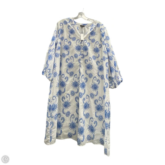 Dress Casual Midi By Talbots In White, Size: 16