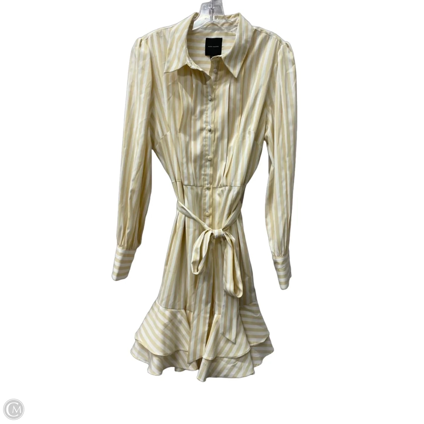 Dress Casual Short By Alex Marie In White, Size: L