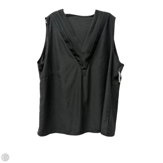 Top Sleeveless By Shein In Black, Size: 4x