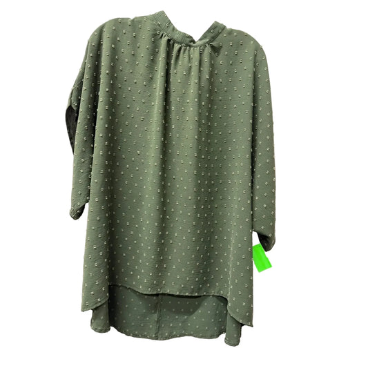 Top Short Sleeve By Shein In Green, Size: 4x