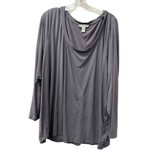 Athletic Top Long Sleeve Crewneck By Athleta In Purple, Size: 3x