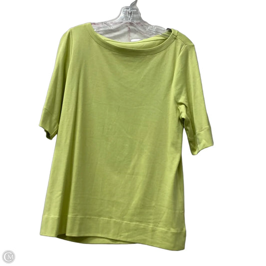 Top Short Sleeve By Chicos In Green, Size: L