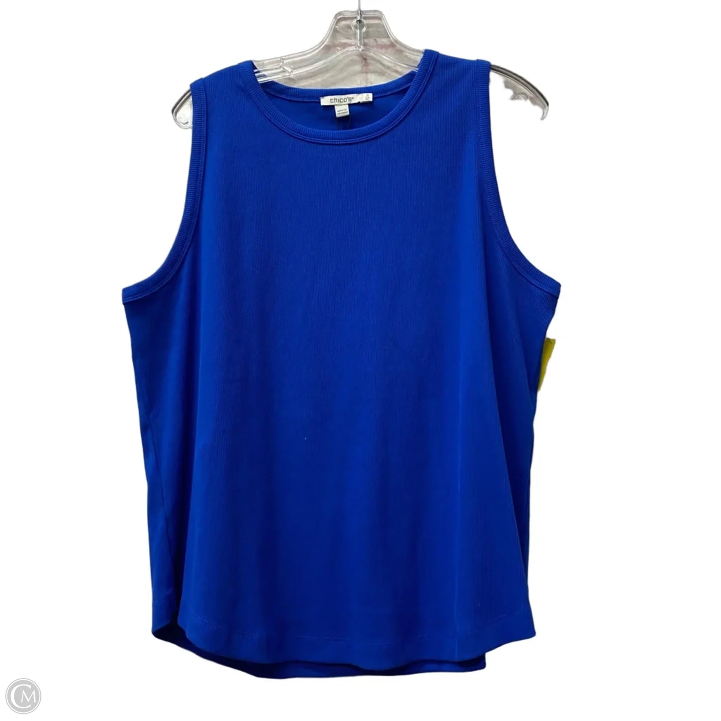Top Sleeveless By Chicos In Blue, Size: Xl