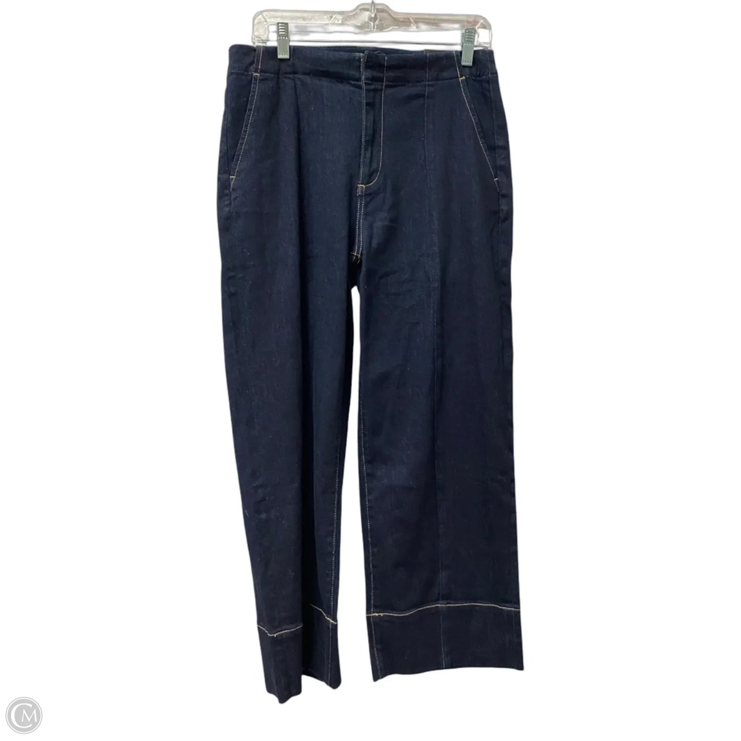 Jeans Wide Leg By montgomery post In Blue Denim, Size: 10
