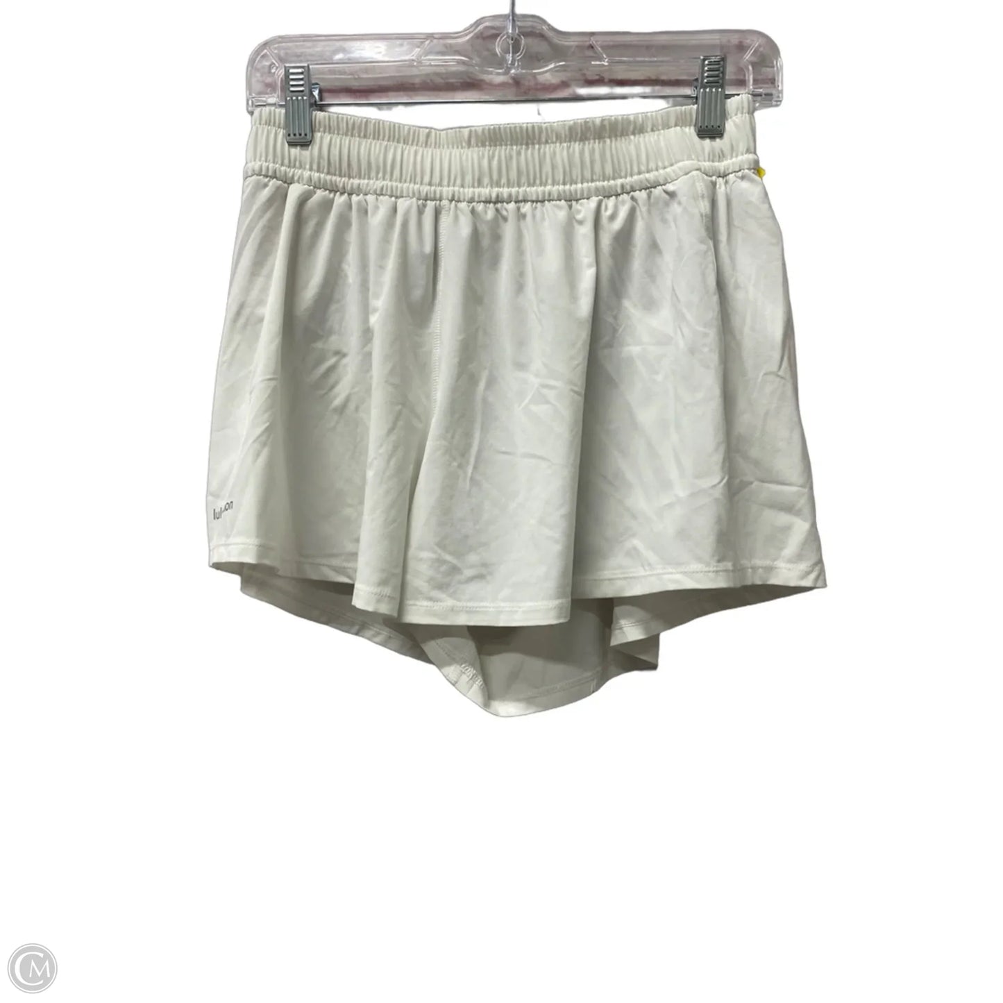 Athletic Shorts By Lululemon In White, Size: Sp