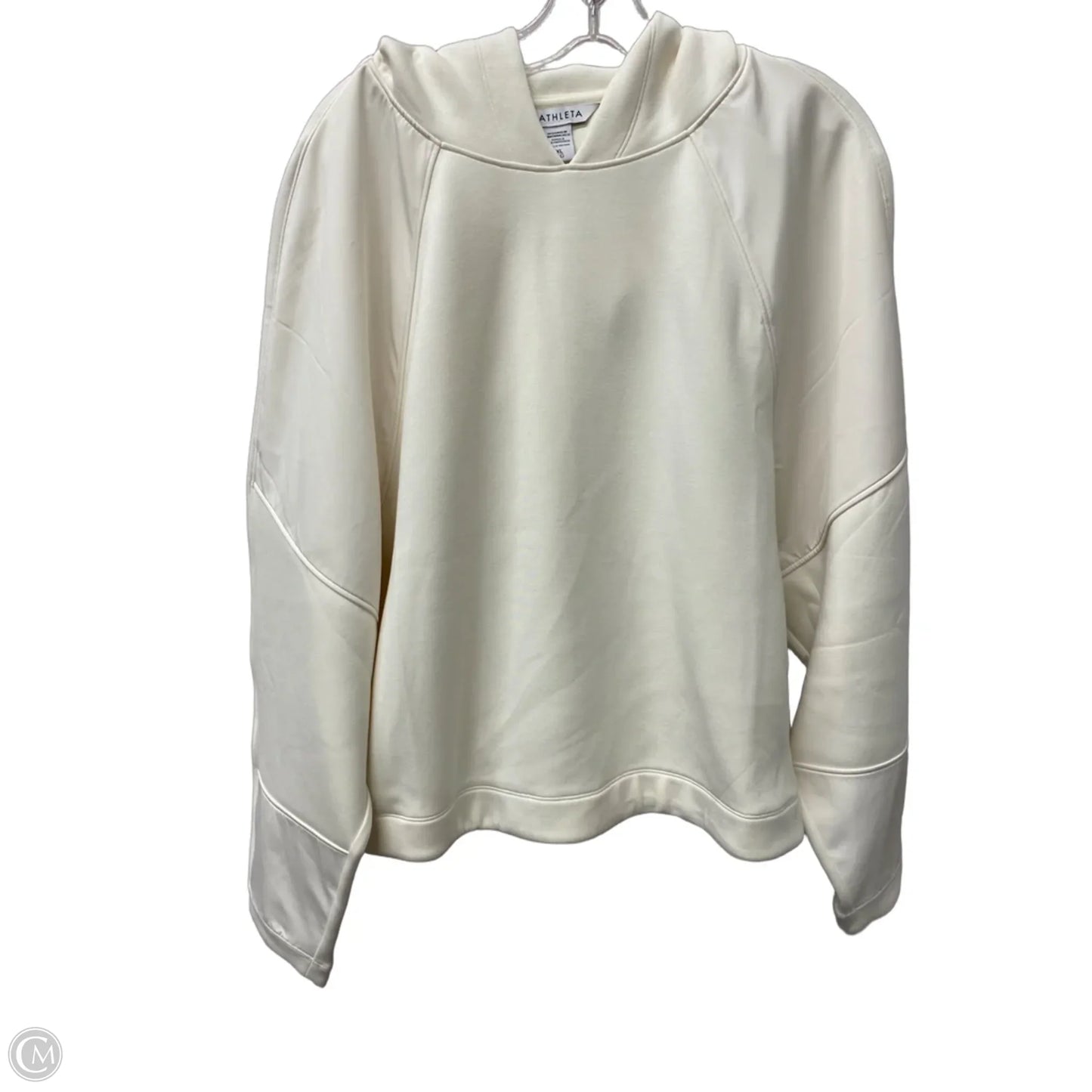 Athletic Sweatshirt Hoodie By Athleta In Ivory, Size: Xl
