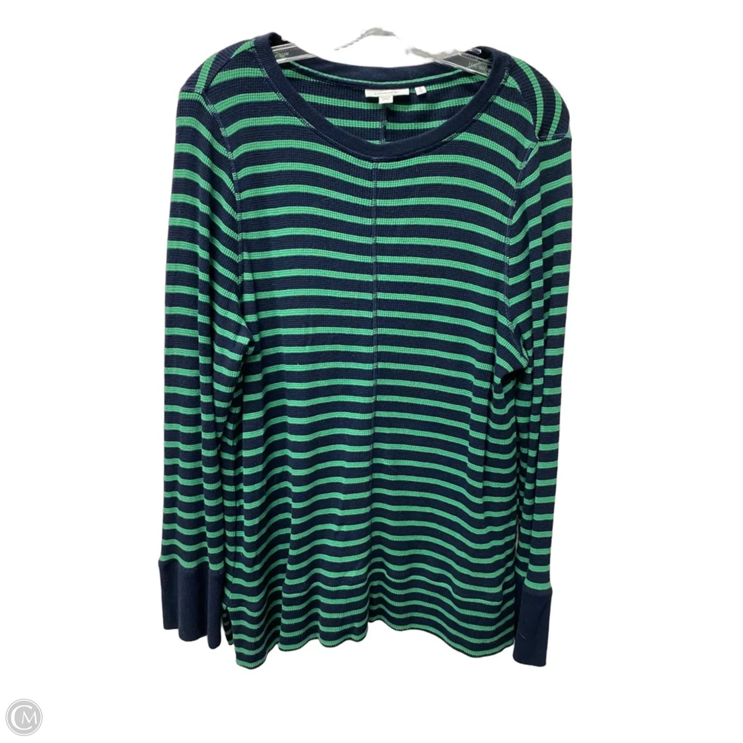 Top Long Sleeve By Chicos In Blue & Green, Size: Xl