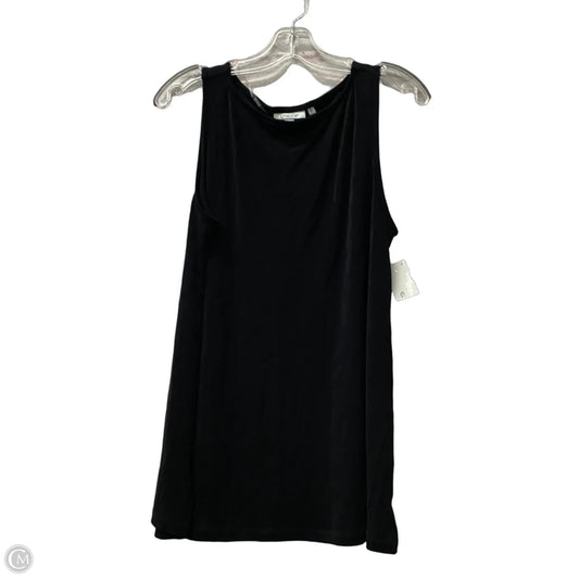 Top Sleeveless By Chicos In Black, Size: M