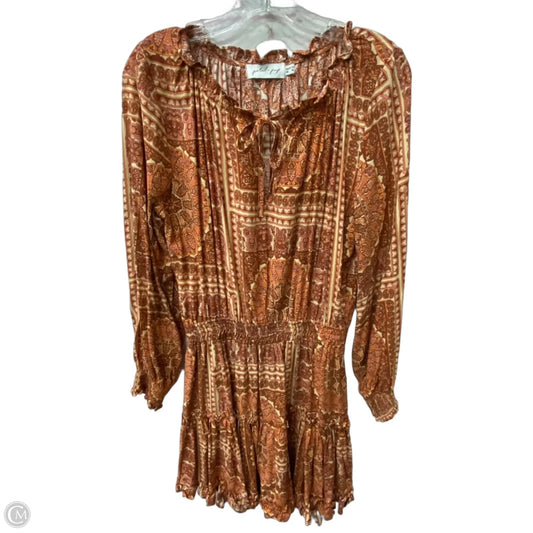 Dress Casual Short By Petal & Pup In Orange, Size: M