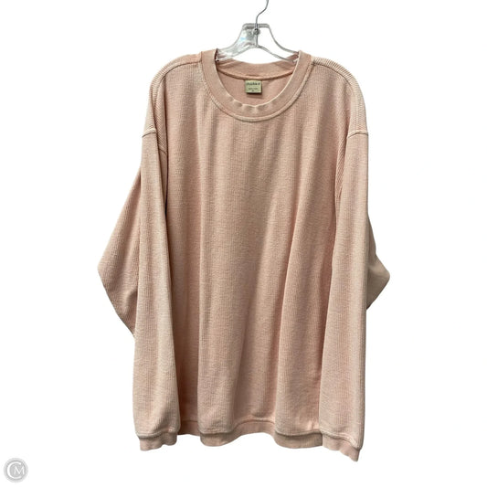 Top Long Sleeve By Chicka-d In Pink, Size: Xl