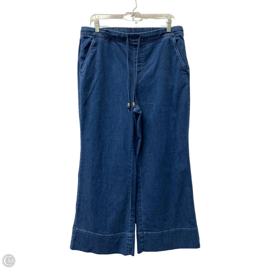 Pants Wide Leg By Chicos In Blue Denim, Size: 12p