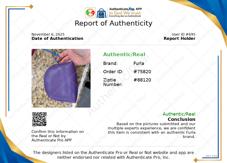 Makeup Bag Luxury Designer By Furla, Size: Medium