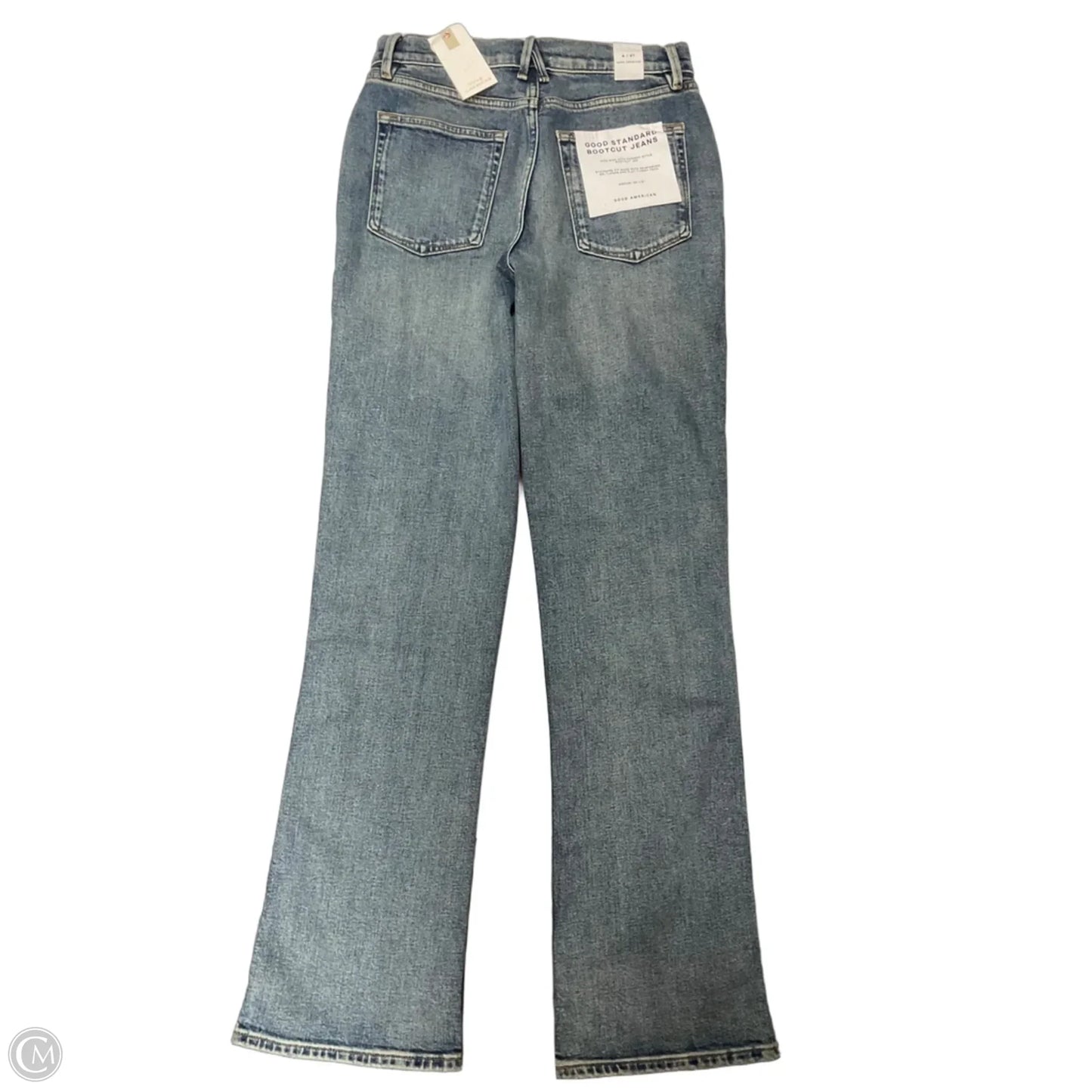 Jeans Boot Cut By Good American In Blue Denim, Size: 4