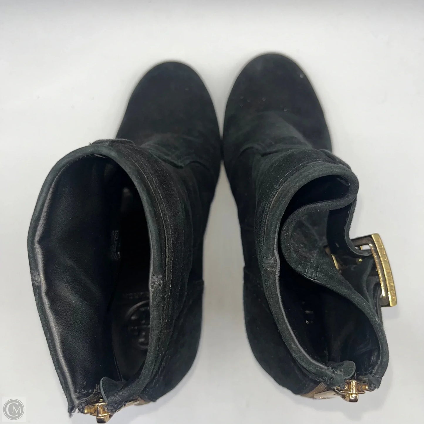 Boots Designer By Tory Burch In Black, Size: 8.5