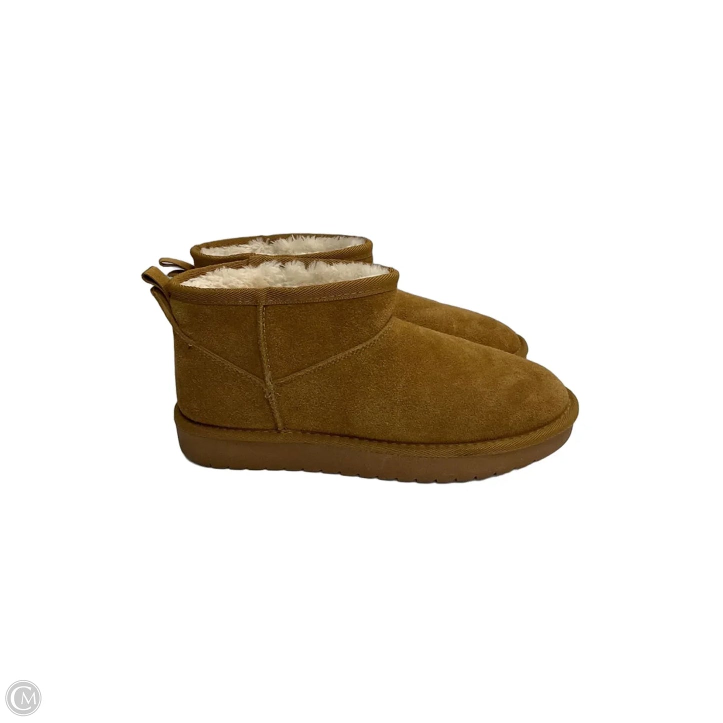 Boots Ankle Flats By Cushionaire In Brown, Size: 7.5