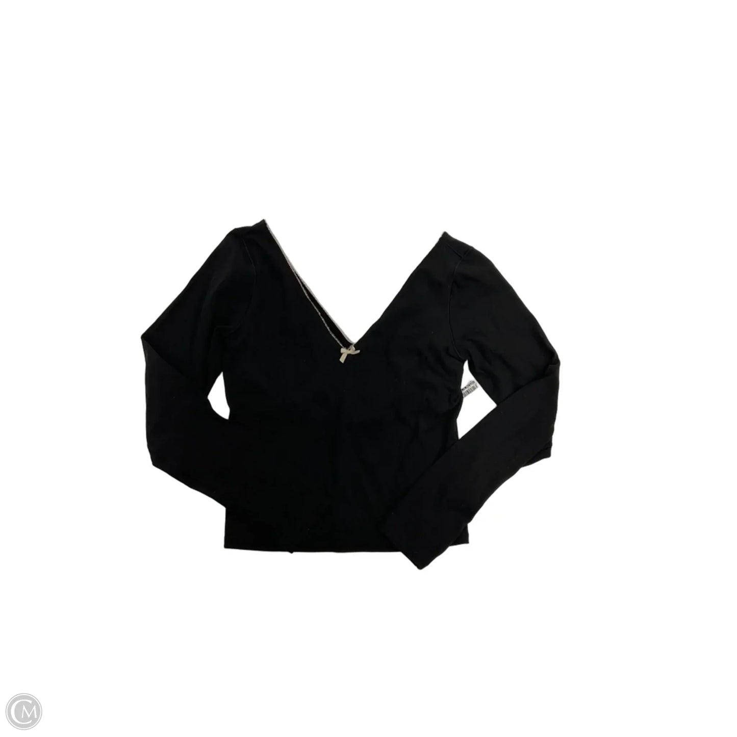 Top Long Sleeve By Offline In Black, Size: M