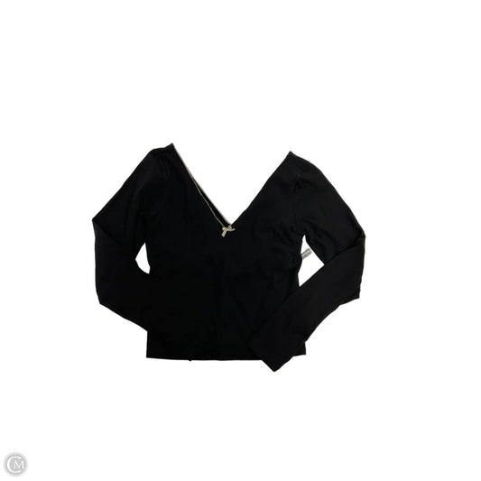 Top Long Sleeve By Offline In Black, Size: M