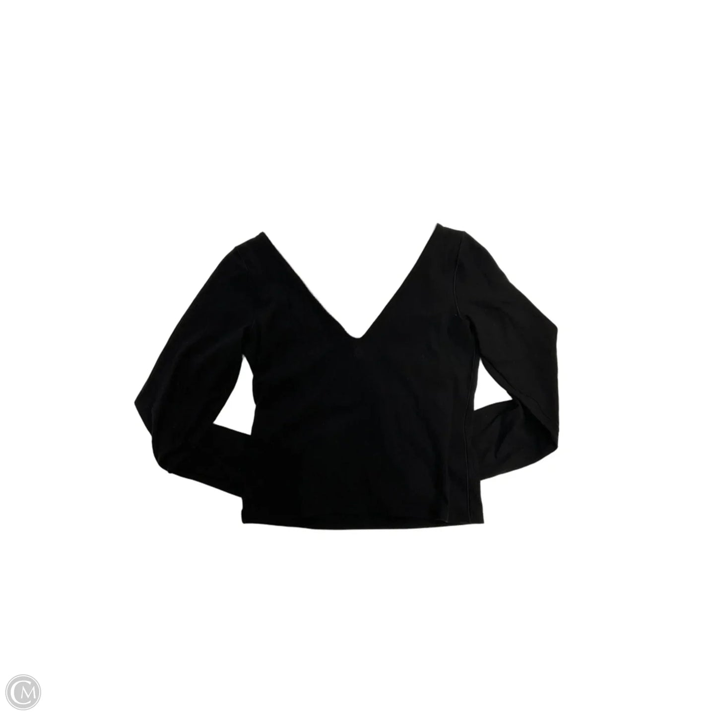 Top Long Sleeve By Offline In Black, Size: M