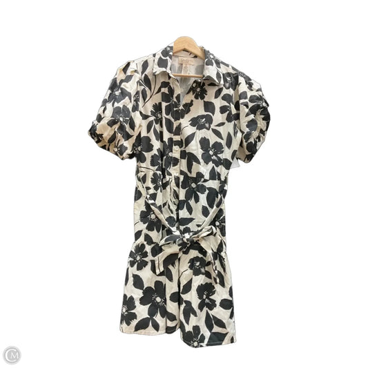 Dress Casual Short By Jessica Simpson In Black & Cream, Size: M