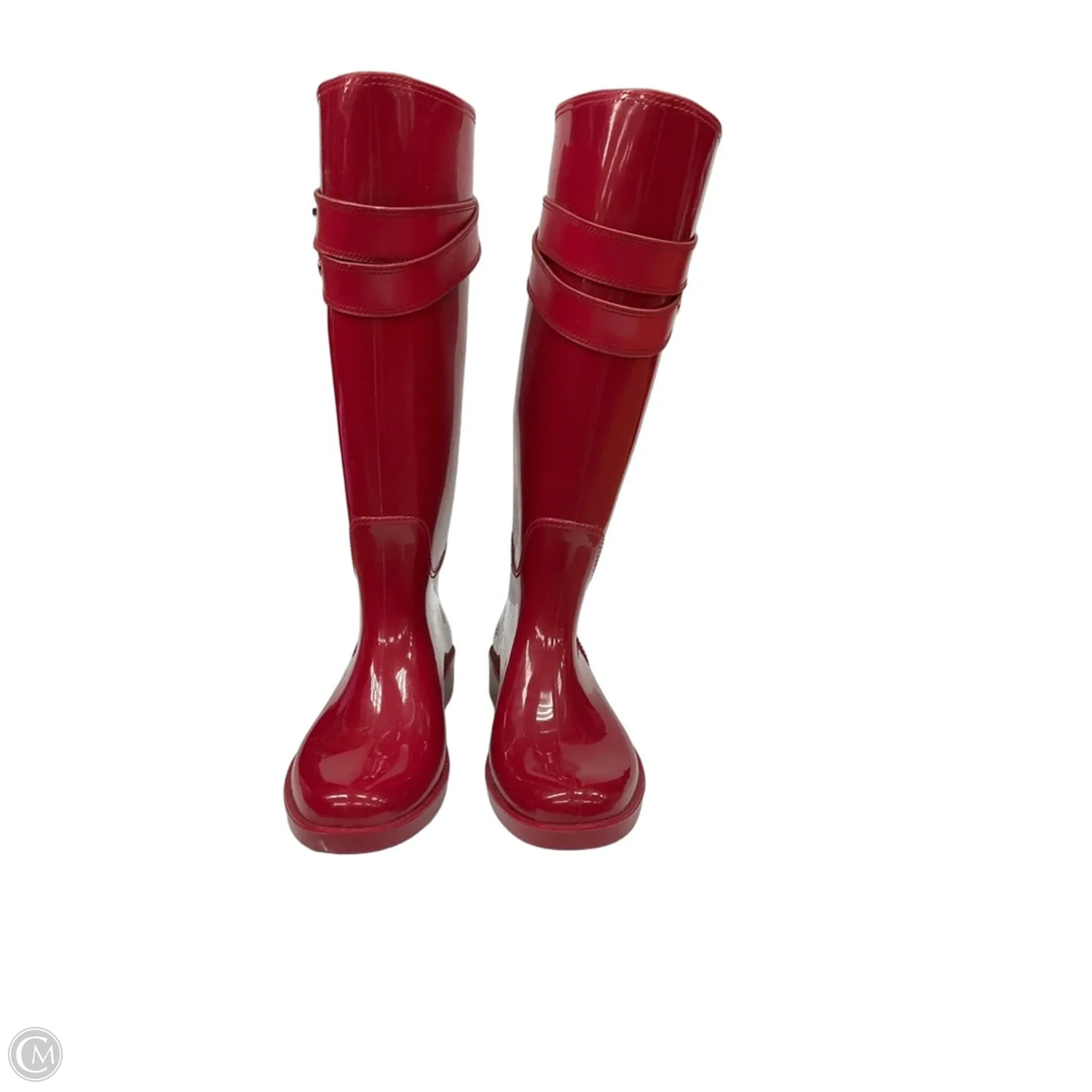 Boots Designer By Coach In Red, Size: 8