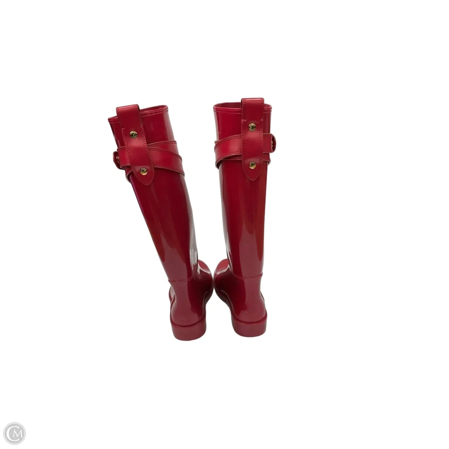 Boots Designer By Coach In Red, Size: 8