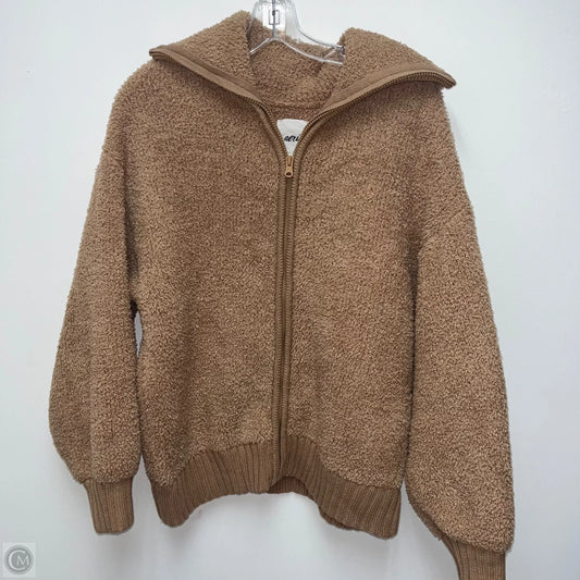 Jacket Faux Fur & Sherpa By Aerie In Tan, Size: M