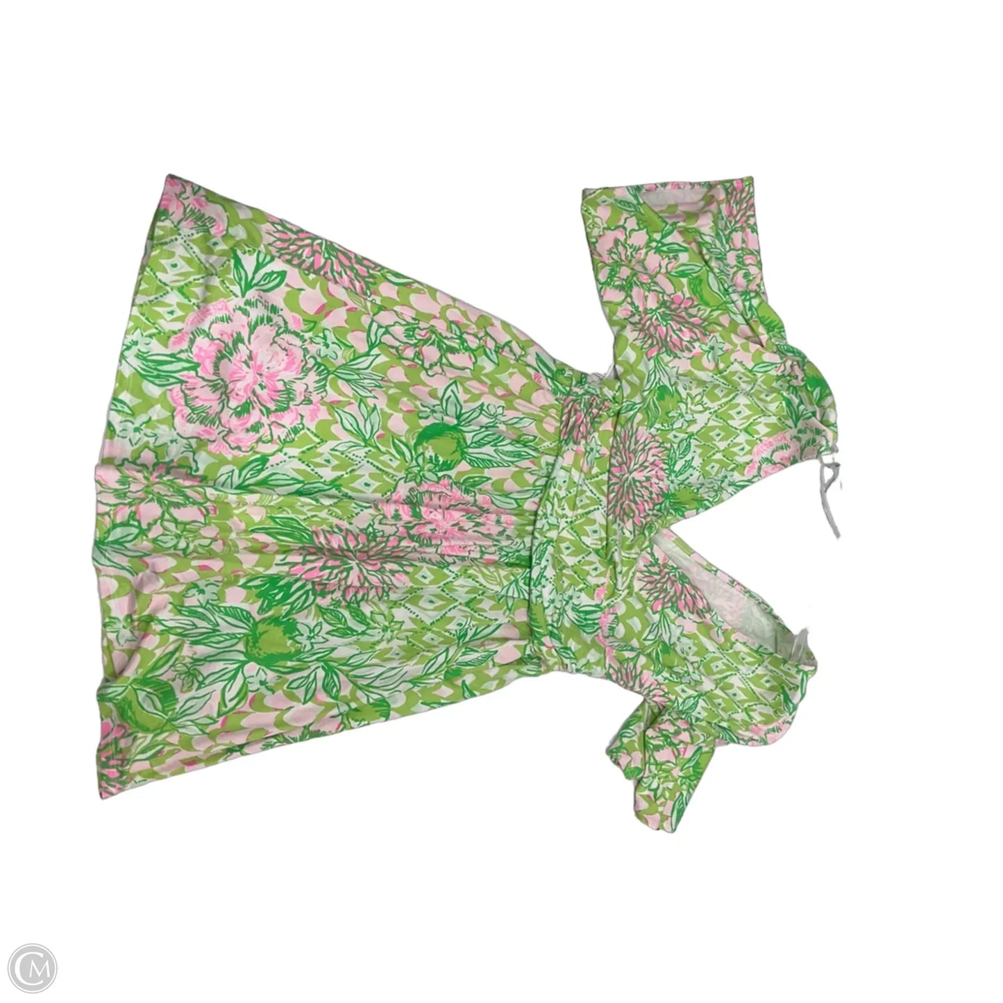 Romper Designer By Lilly Pulitzer In Floral Print, Size: S