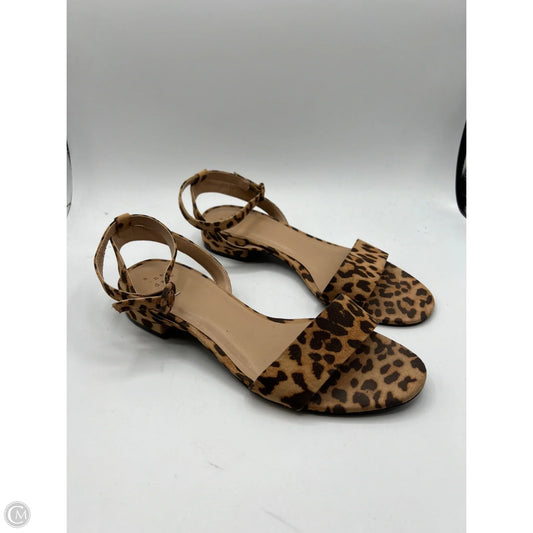 Sandals Flats By A New Day In Animal Print, Size: 7