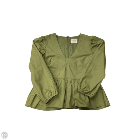Top Long Sleeve By Clothes Mentor In Green, Size: L