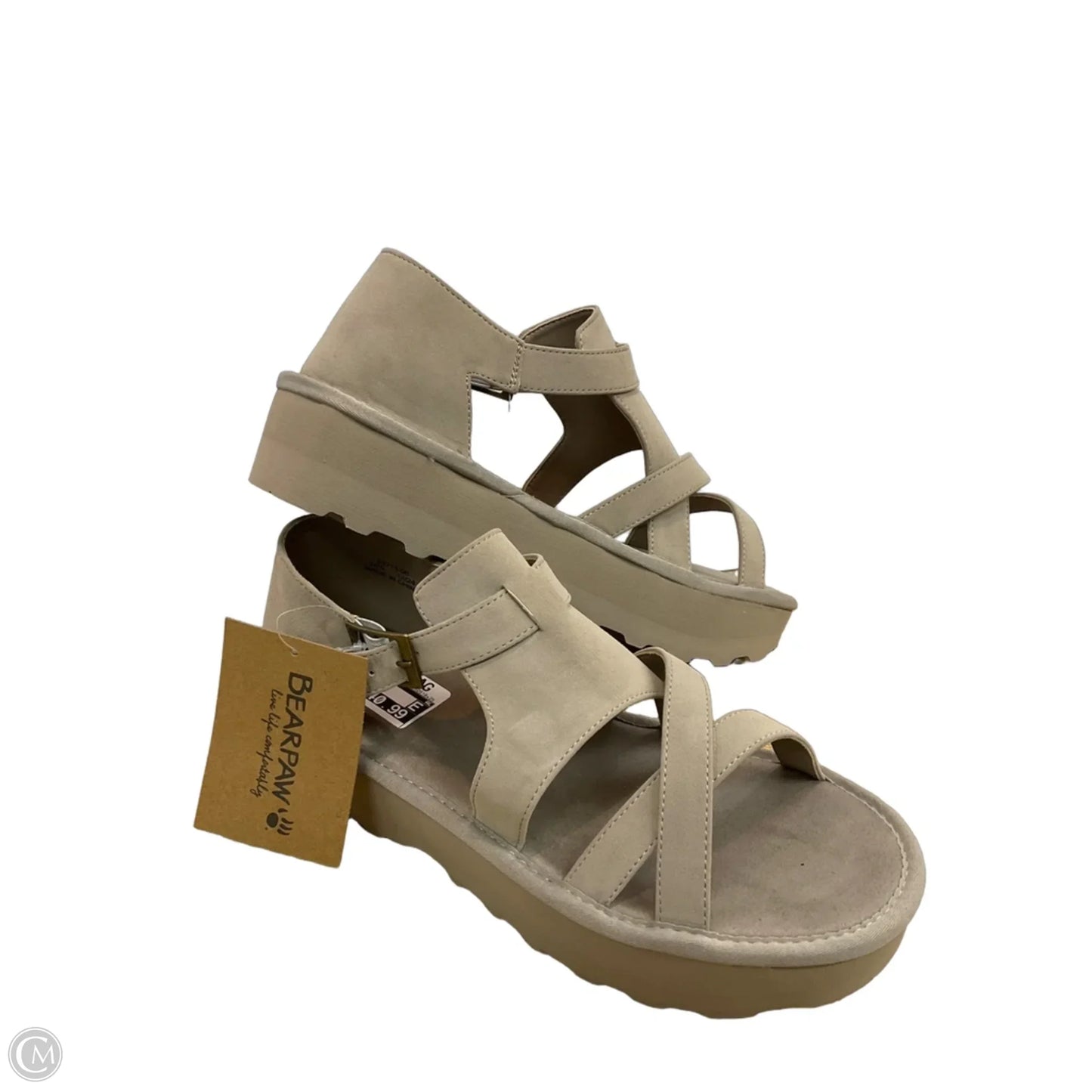Shoes Flats By Bearpaw In Grey, Size: 11