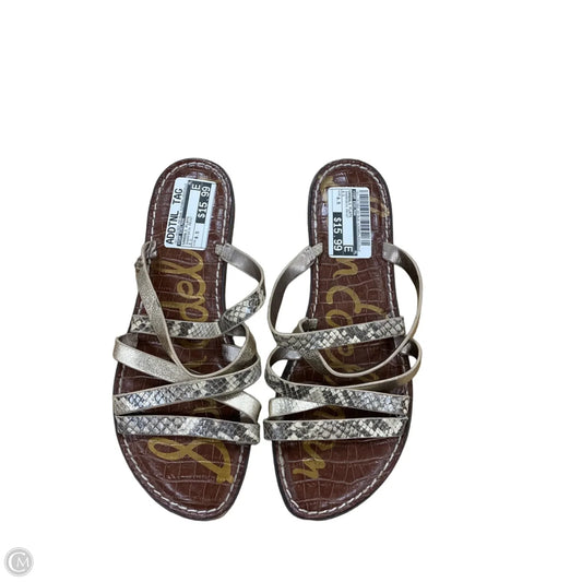 Sandals Flats By Sam Edelman In Snakeskin Print, Size: 8.5