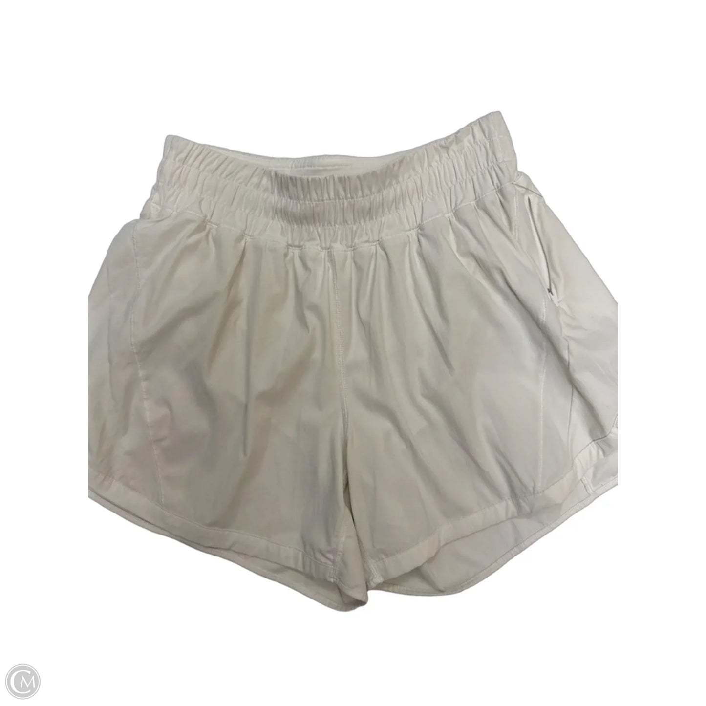 Athletic Shorts By Lululemon In White, Size: 8