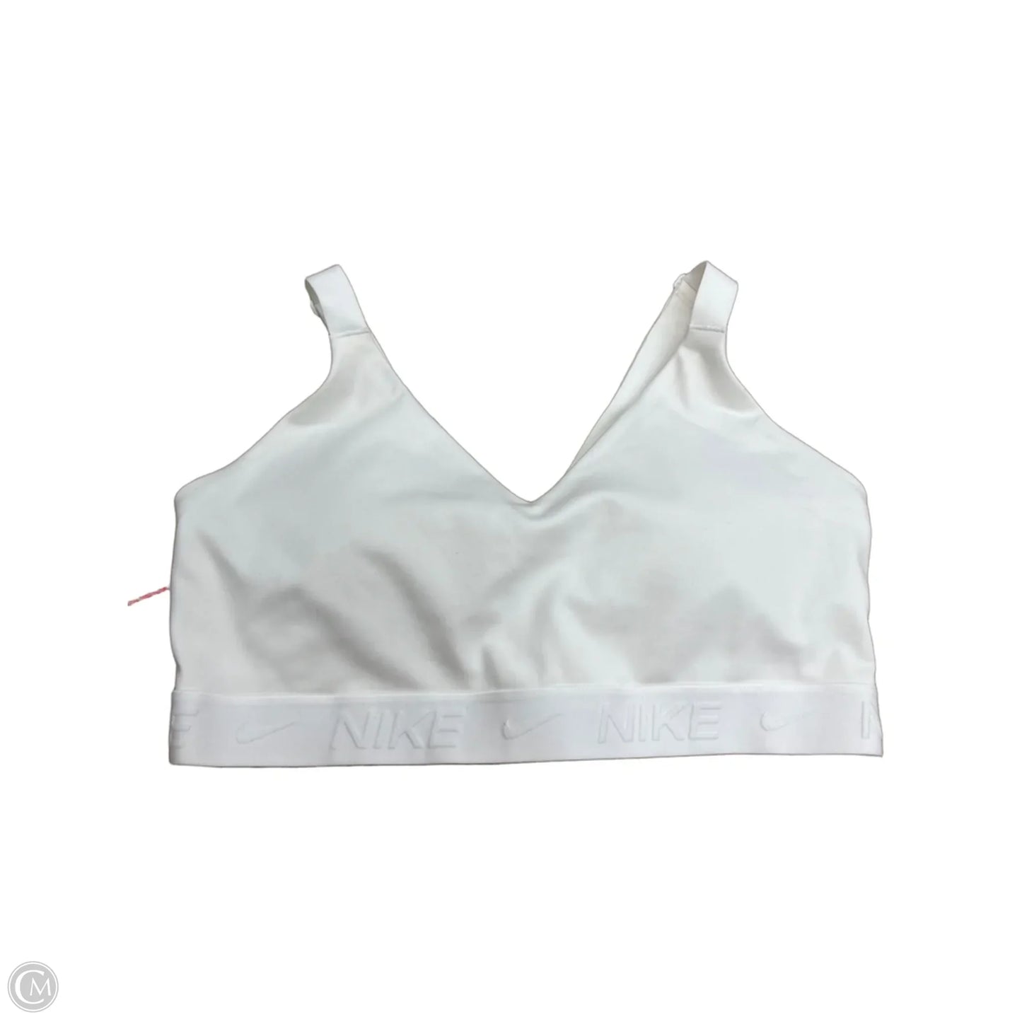 Athletic Bra By Nike In White, Size: M