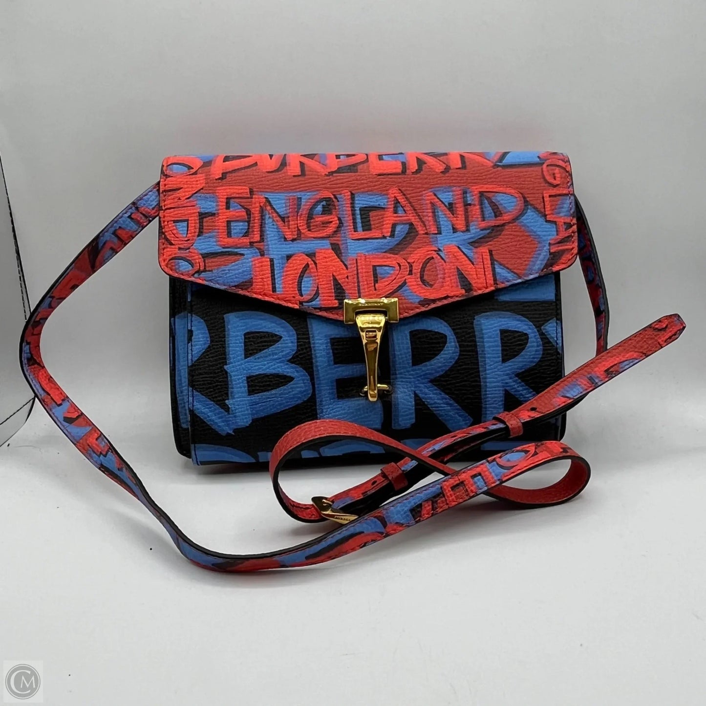 Macken Graffiti Print Crossbody By Burberry