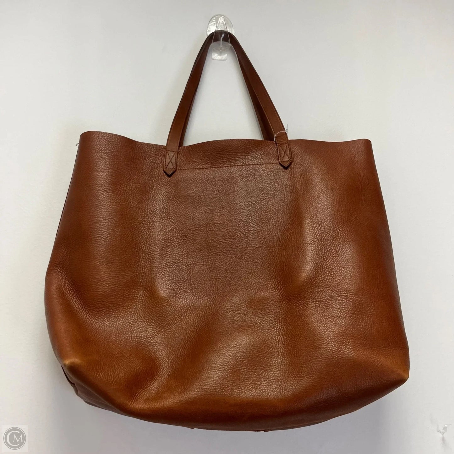 Handbag Leather By Madewell, Size: Large