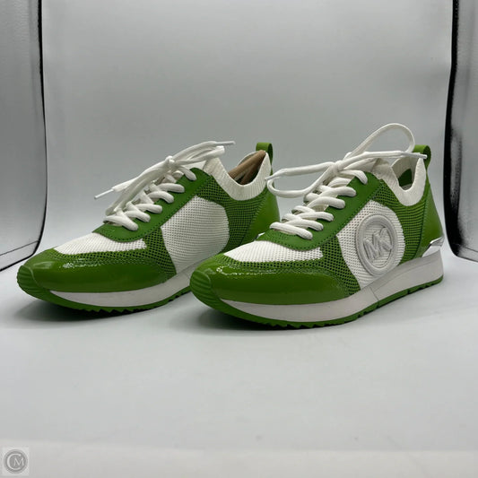 Shoes Sneakers By Michael By Michael Kors In Green & White, Size: 8