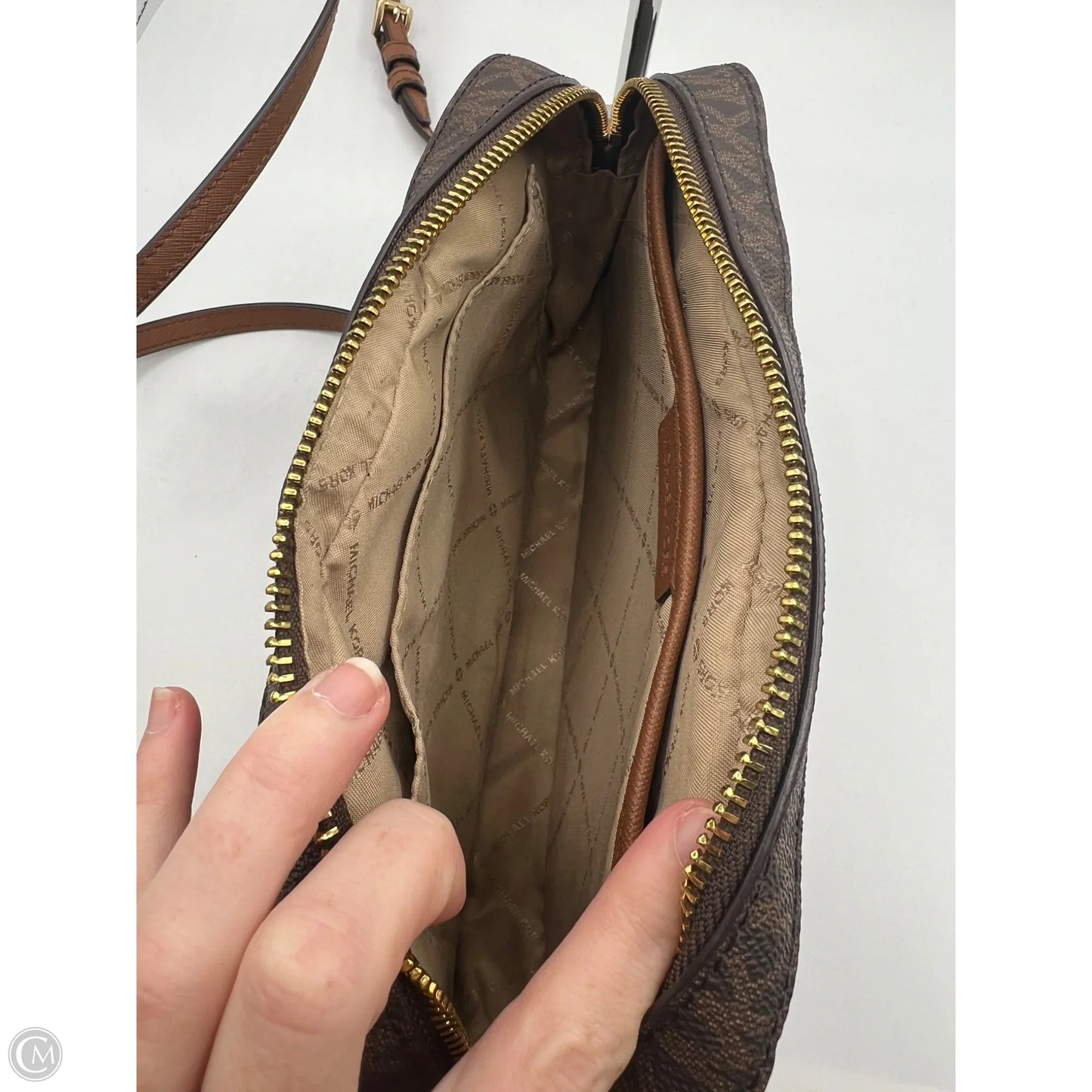 Crossbody Designer By Michael Kors, Size: Medium