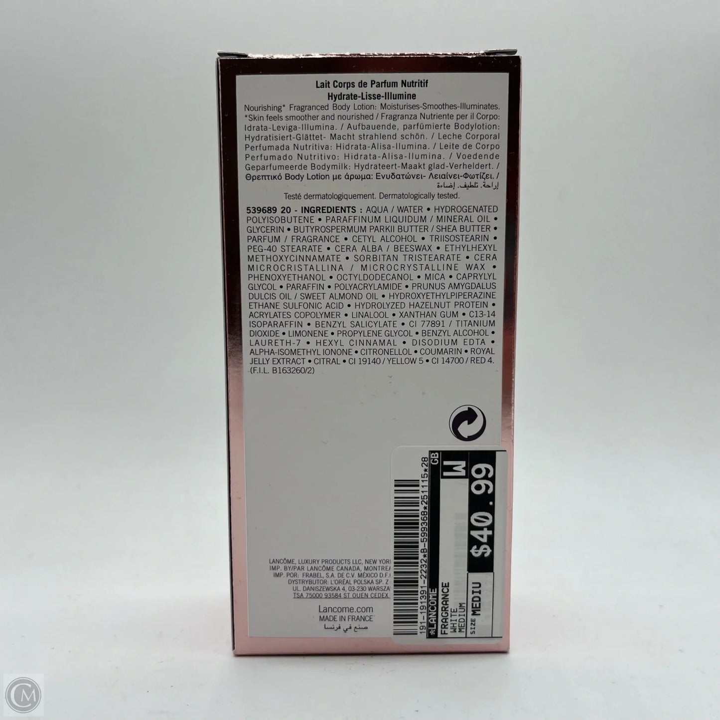 Fragrance By Lancome, Size: Medium