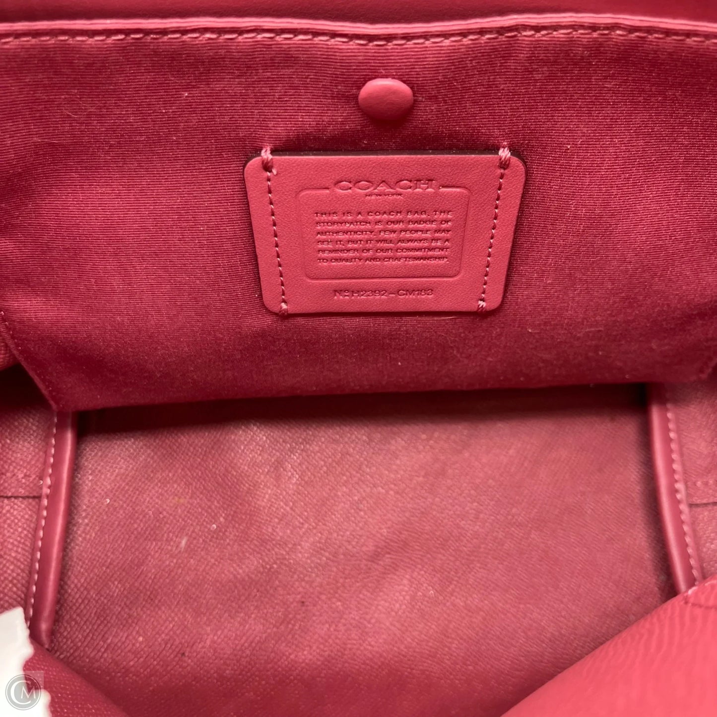 Handbag Designer By Coach, Size: Small