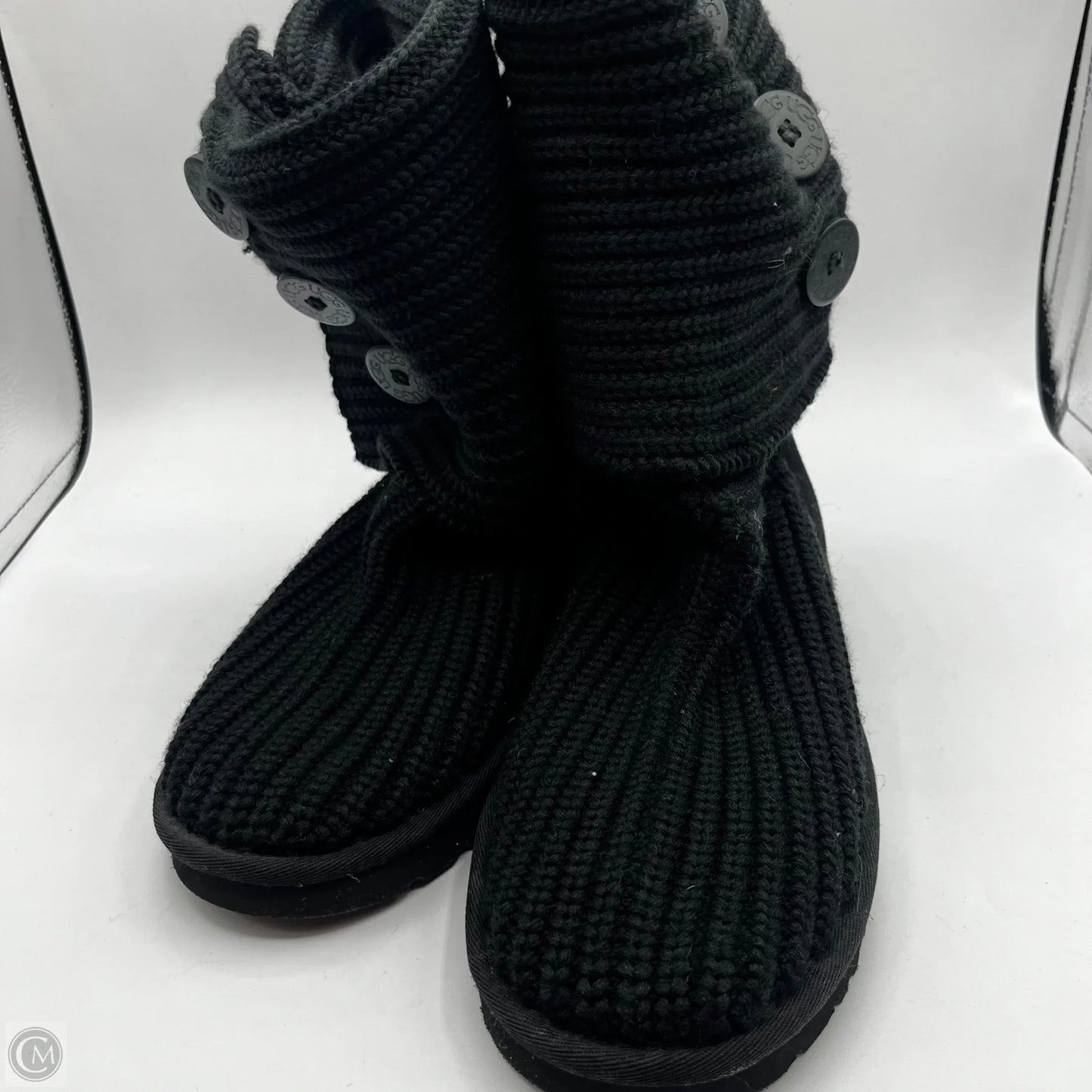 Boots Designer By Ugg In Black, Size: 8