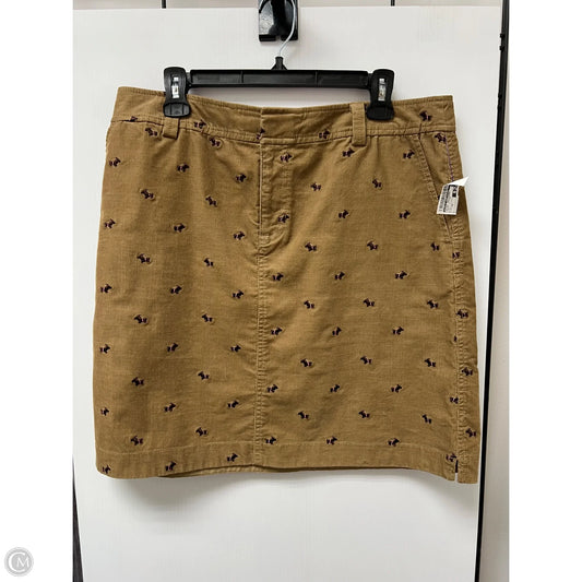 Skirt Designer By Lilly Pulitzer In Brown & Pink, Size: 12