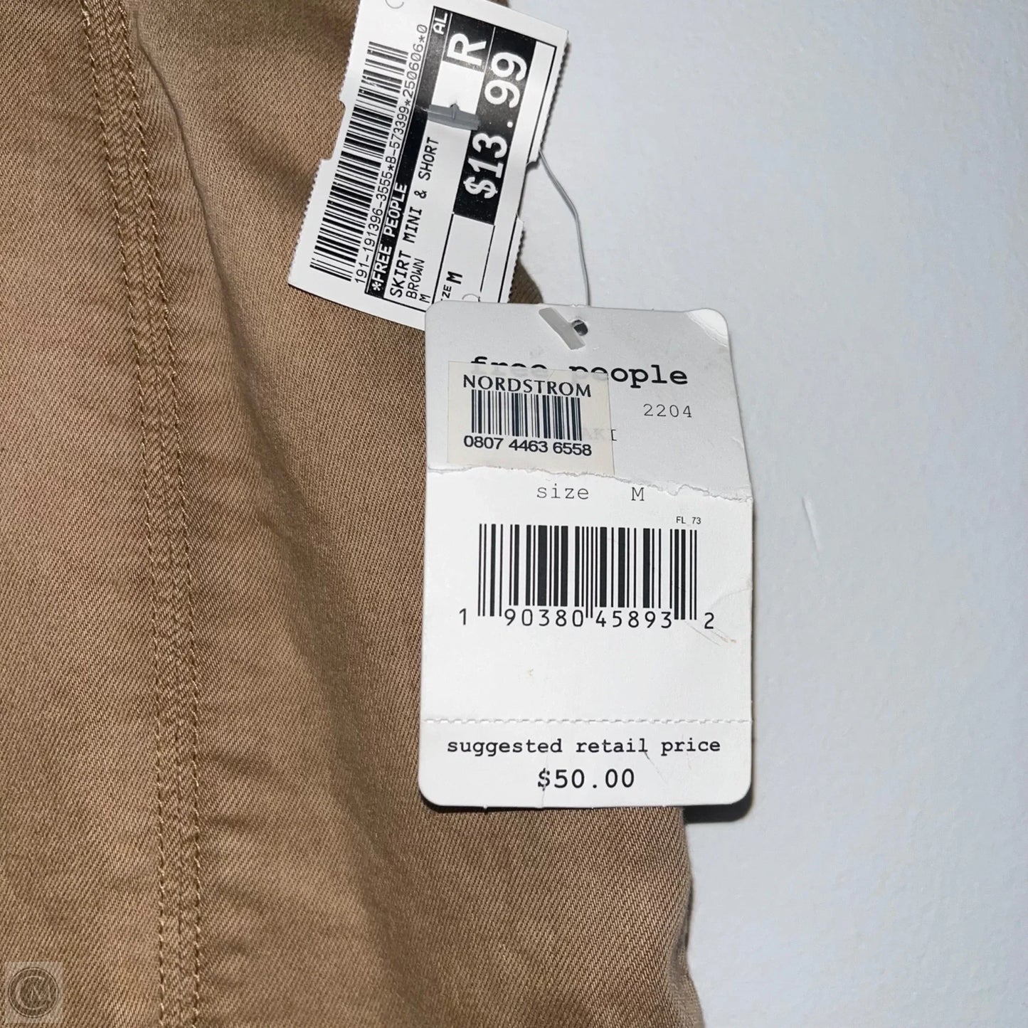 Skirt Mini & Short By Free People In Brown, Size: M