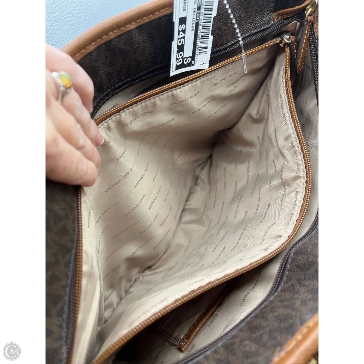 Handbag Designer By Michael Kors, Size: Large