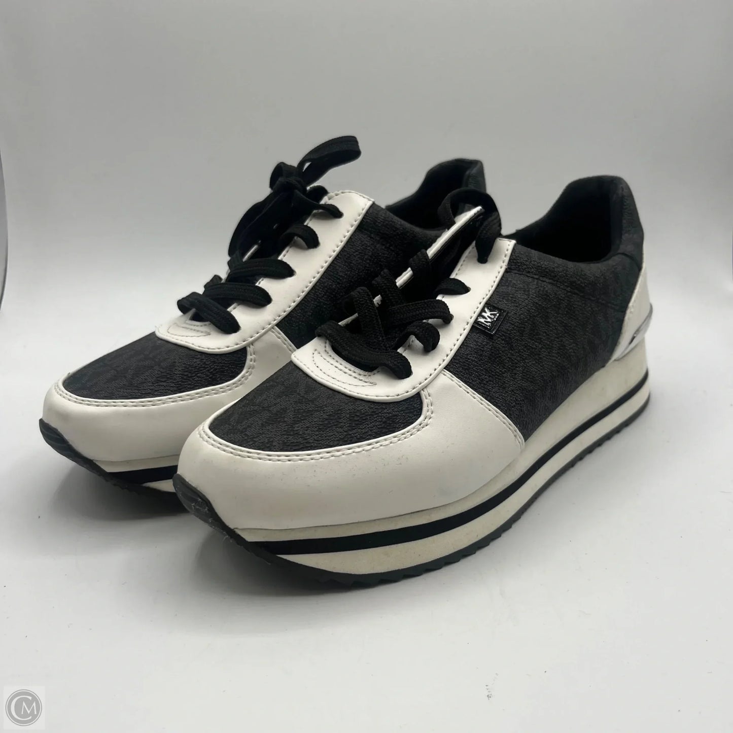 Shoes Sneakers By Michael By Michael Kors In Black & White, Size: 7
