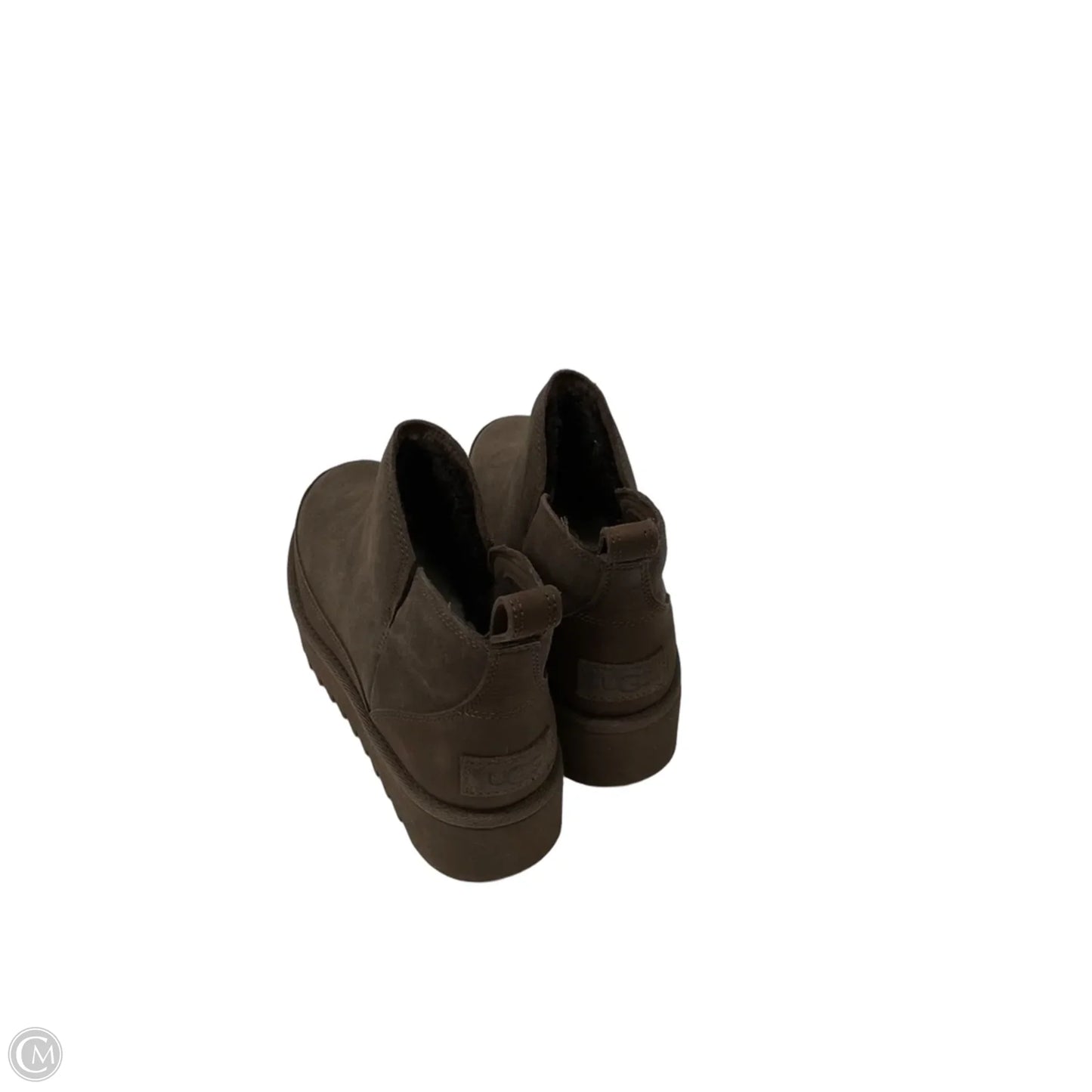 Boots Designer By Ugg In Brown, Size: 5