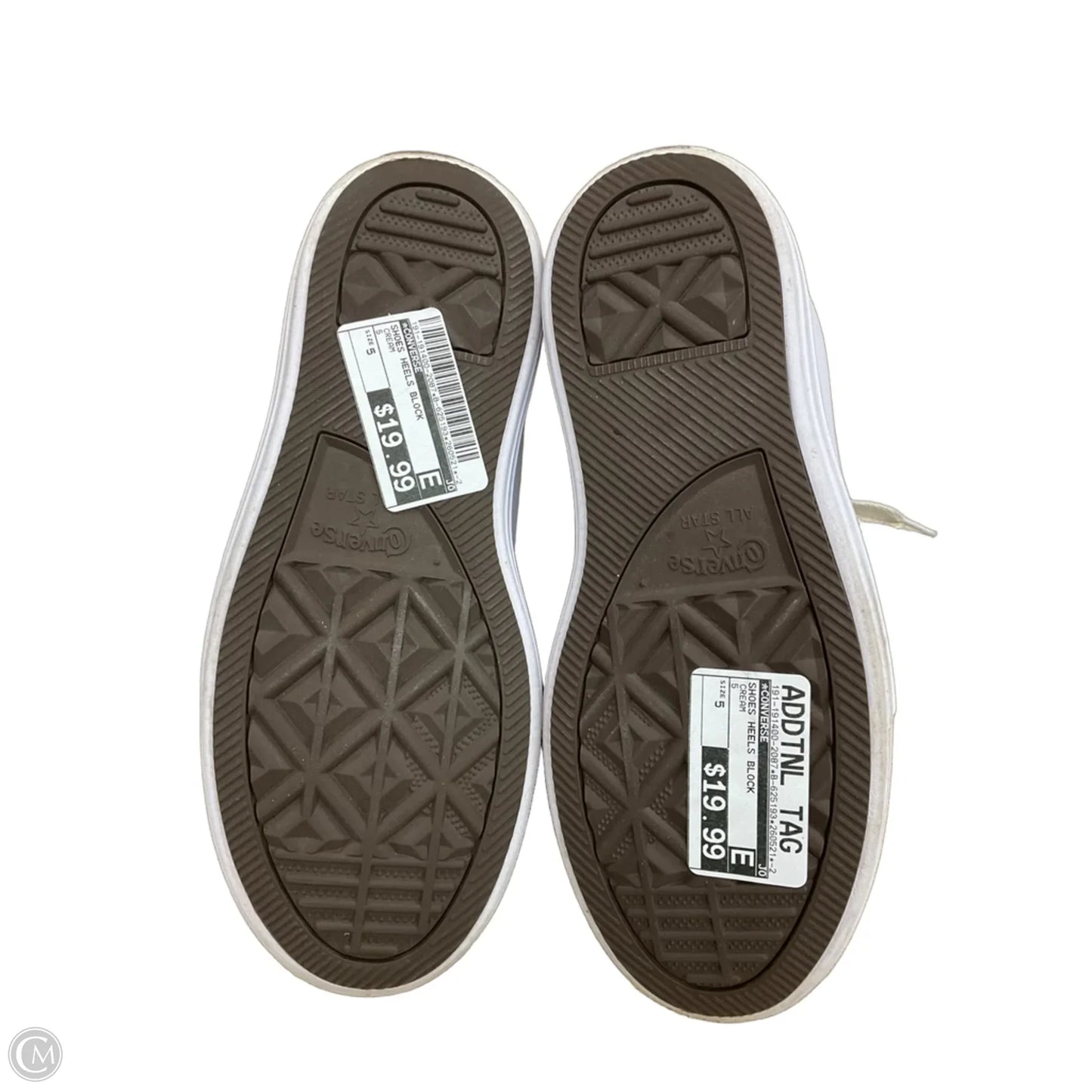 Shoes Heels Block By Converse In Cream, Size: 5