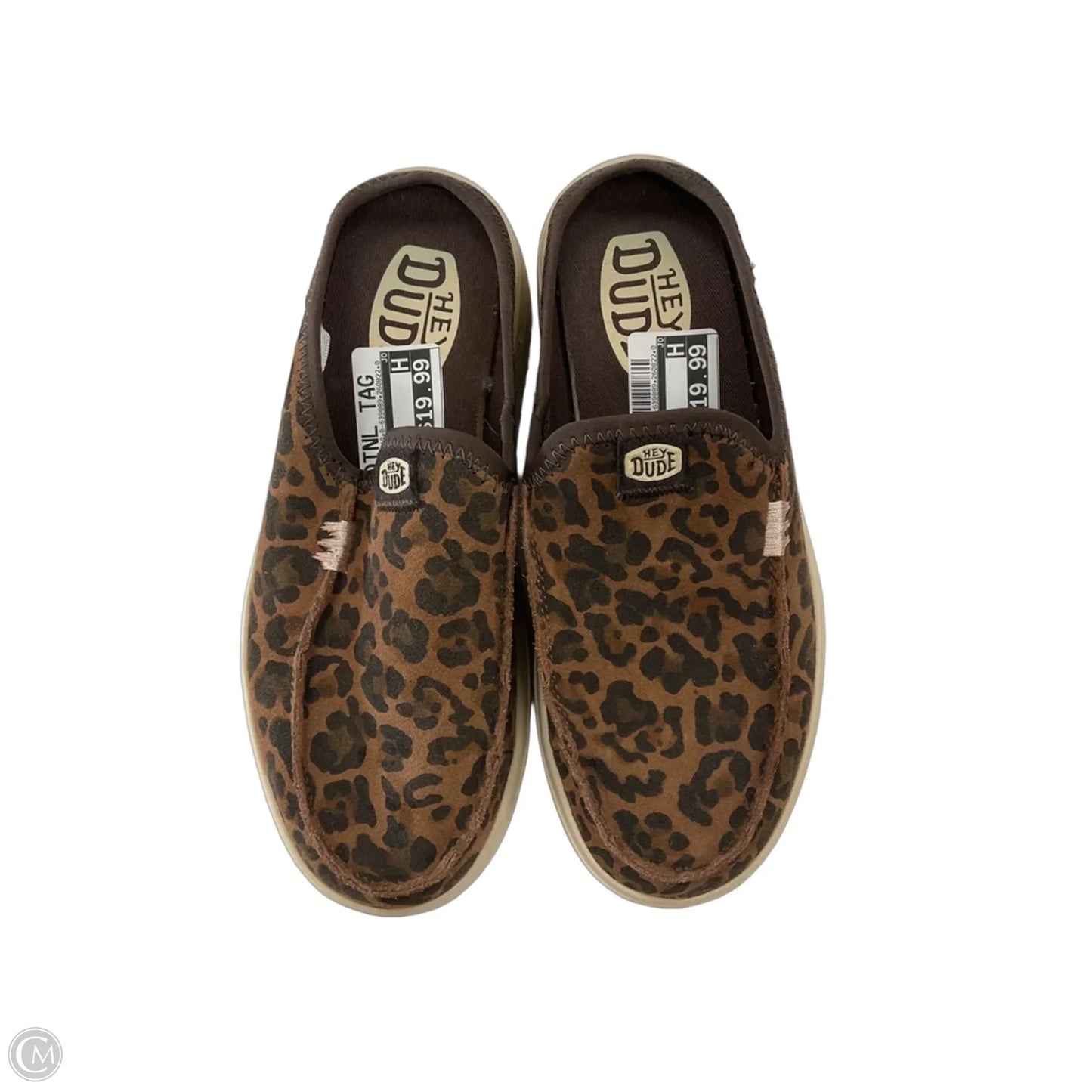 Shoes Sneakers By Hey Dude In Brown, Size: 7