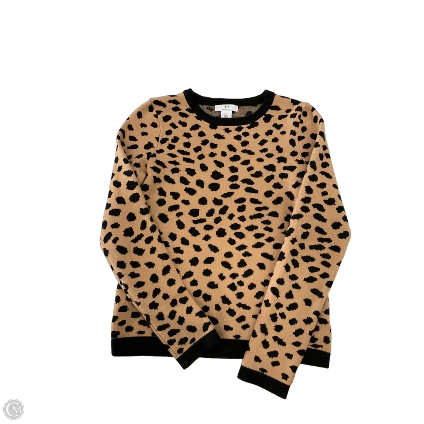 Sweater By H For Halston In Animal Print, Size: Xs
