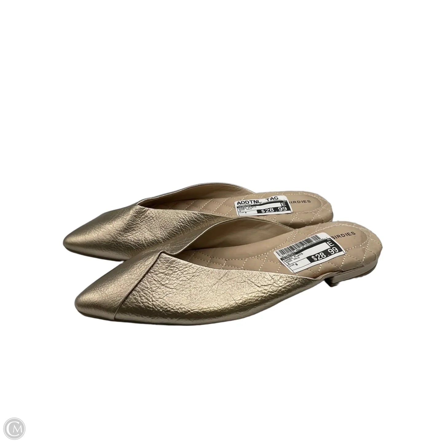 Shoes Flats By Birdies In Rose Gold, Size: 8