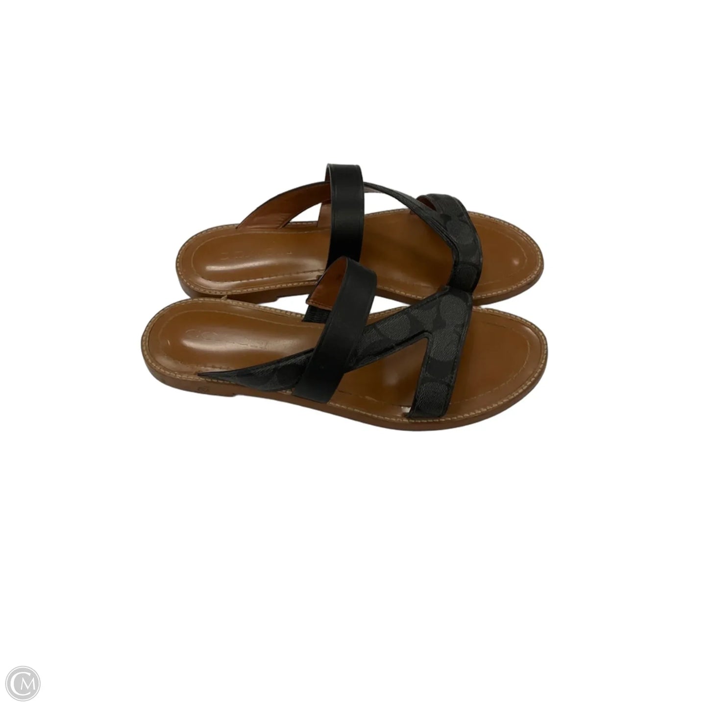 Sandals Designer By Coach In Grey, Size: 9